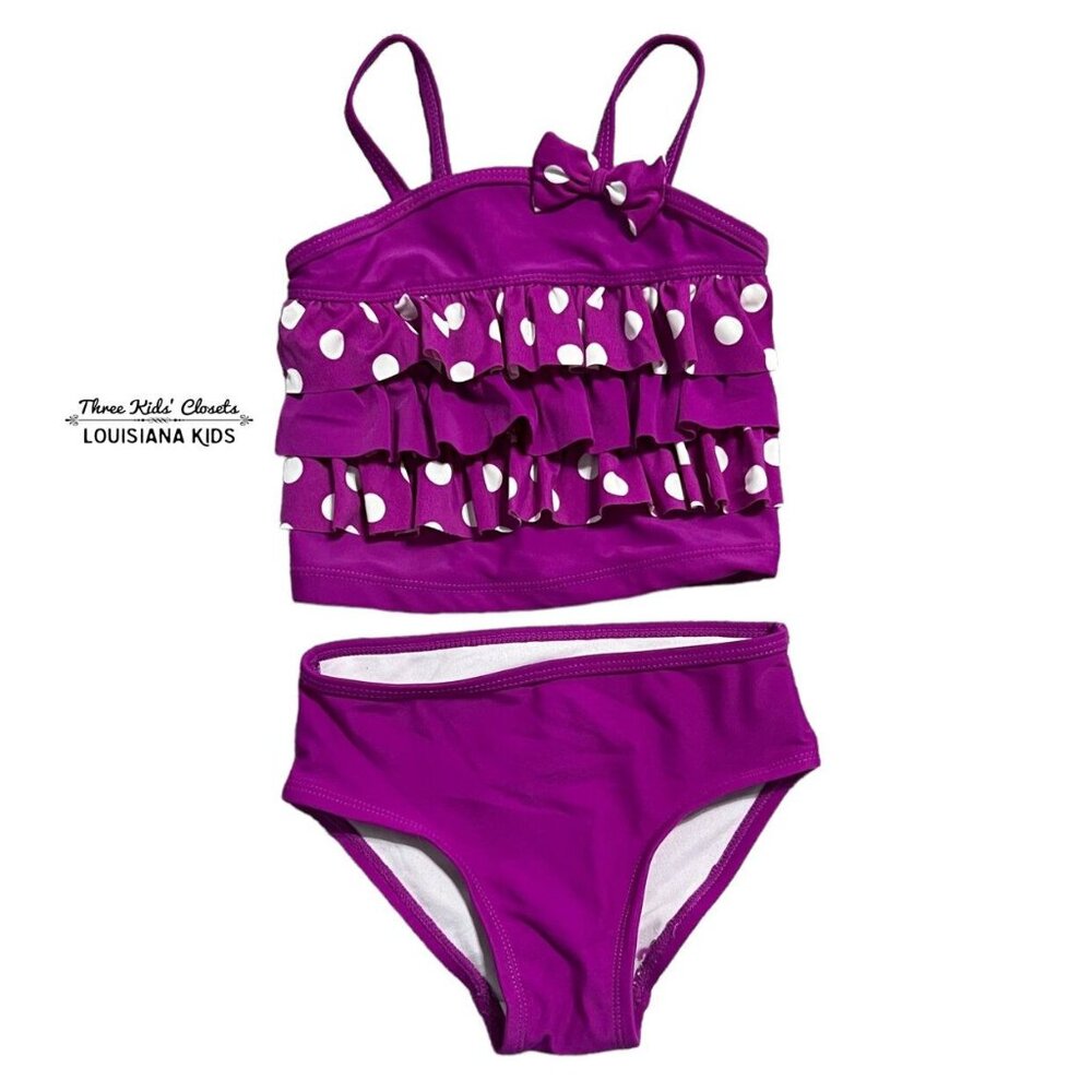 Children's Place 12-18m Purple Tankini Swim Bathing Suit